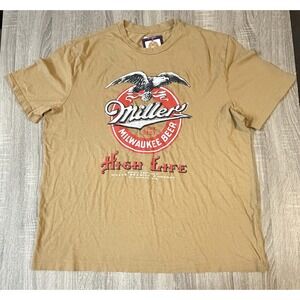 Miller High Life Milwaukee Beer Eagle T-Shirt Men's 2X New w/Tags
